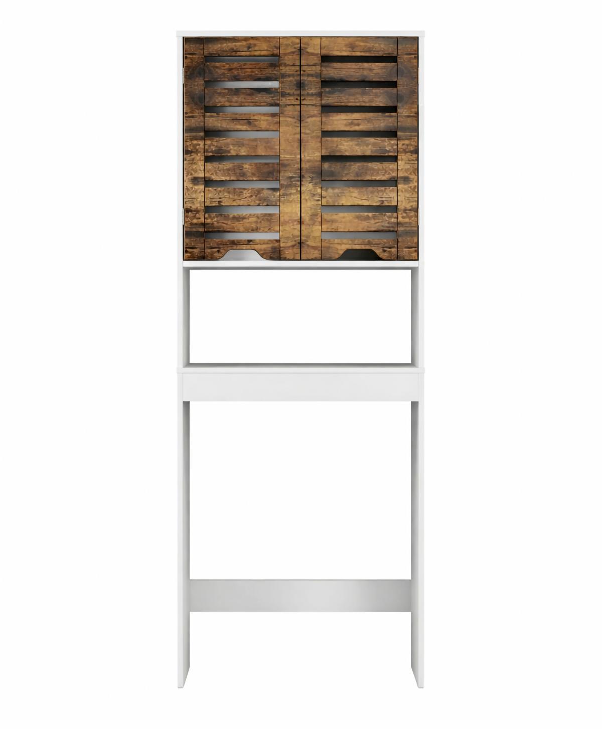 Waschmaschinenschrank Flonali Weiß/Eichefarben B: 63cm - Eichefarben/Weiß, Trend, Holzwerkstoff (63/179/23cm) - MID.YOU