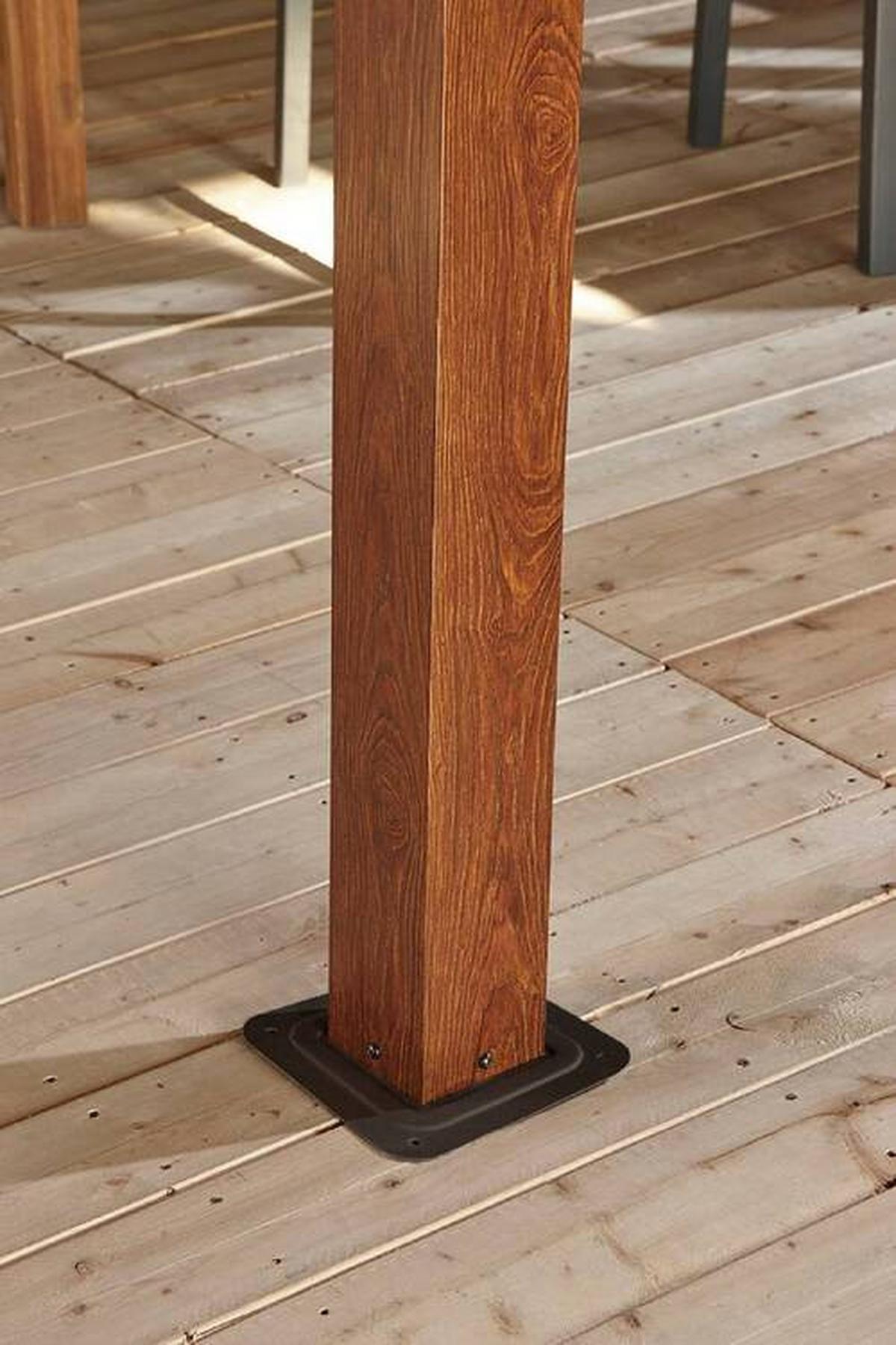 Pavillon Valencia 363x310x363 Cm Wetterfest - Braun, Basics, Metall (363/310/363cm)