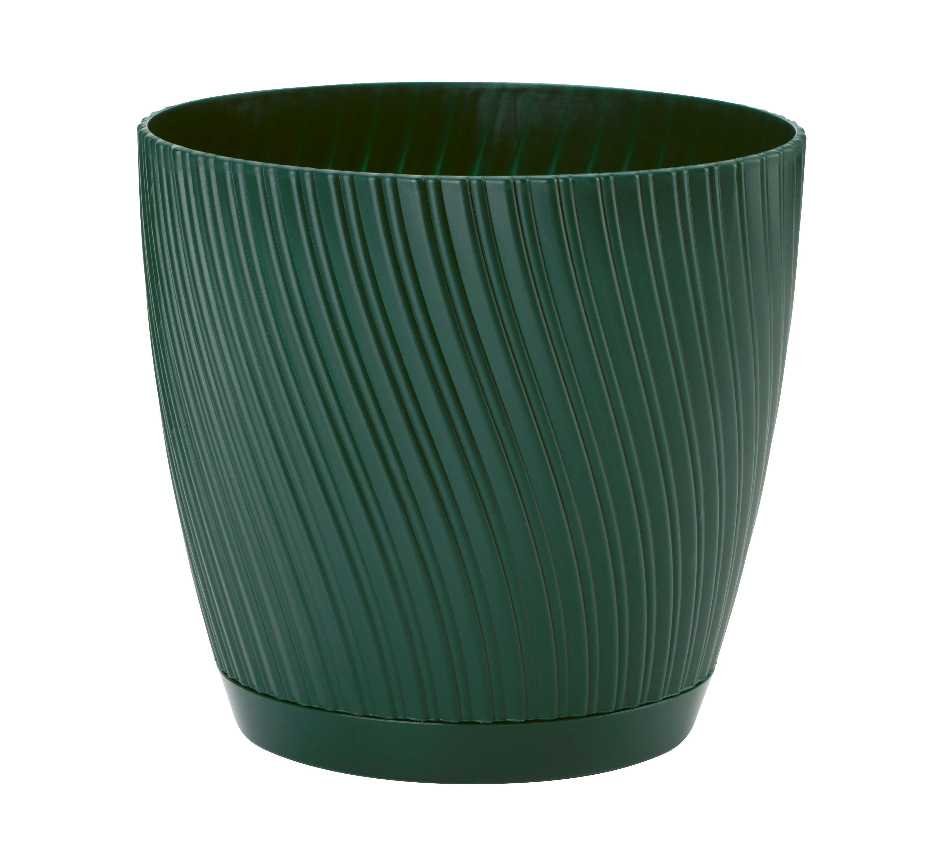 Obal na kvetináč MIRA COMPLETE ECO 13 - zelená, Konventionell, plast (12,8/11,8cm) - Mömax