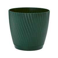 Obal na květináč MIRA COMPLETE ECO 13 - zelená, Konvenční, plast (12,8/11,8cm) - Mömax