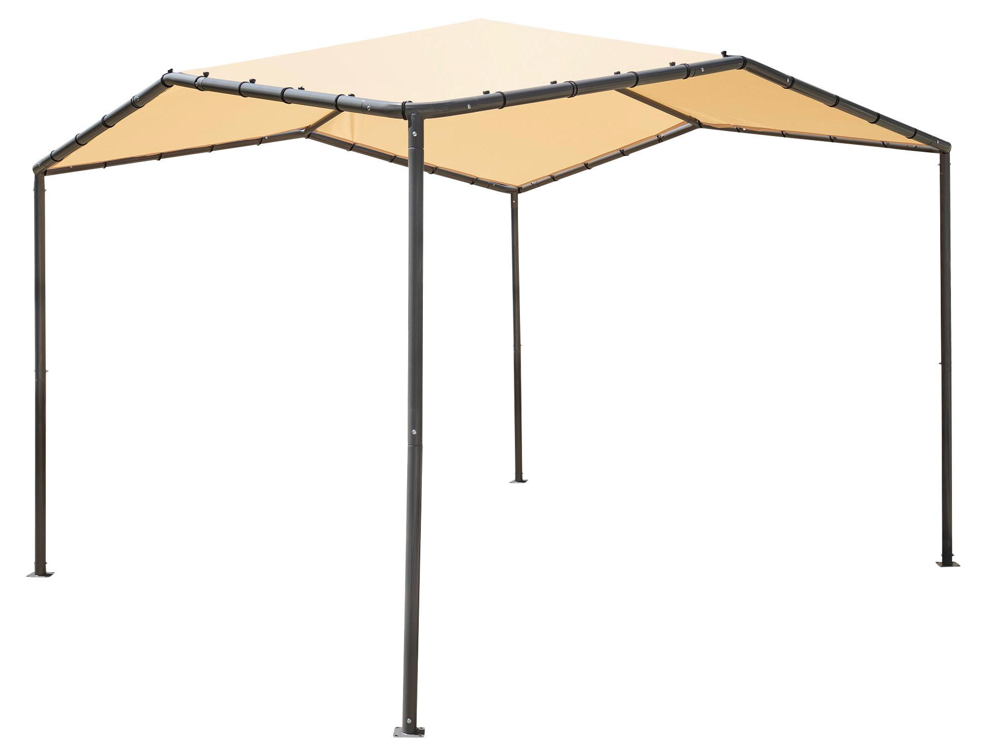 Pavillon Canopy Pacifica Beige - Beige, Basics, Kunststoff/Metall (317/271/317cm)