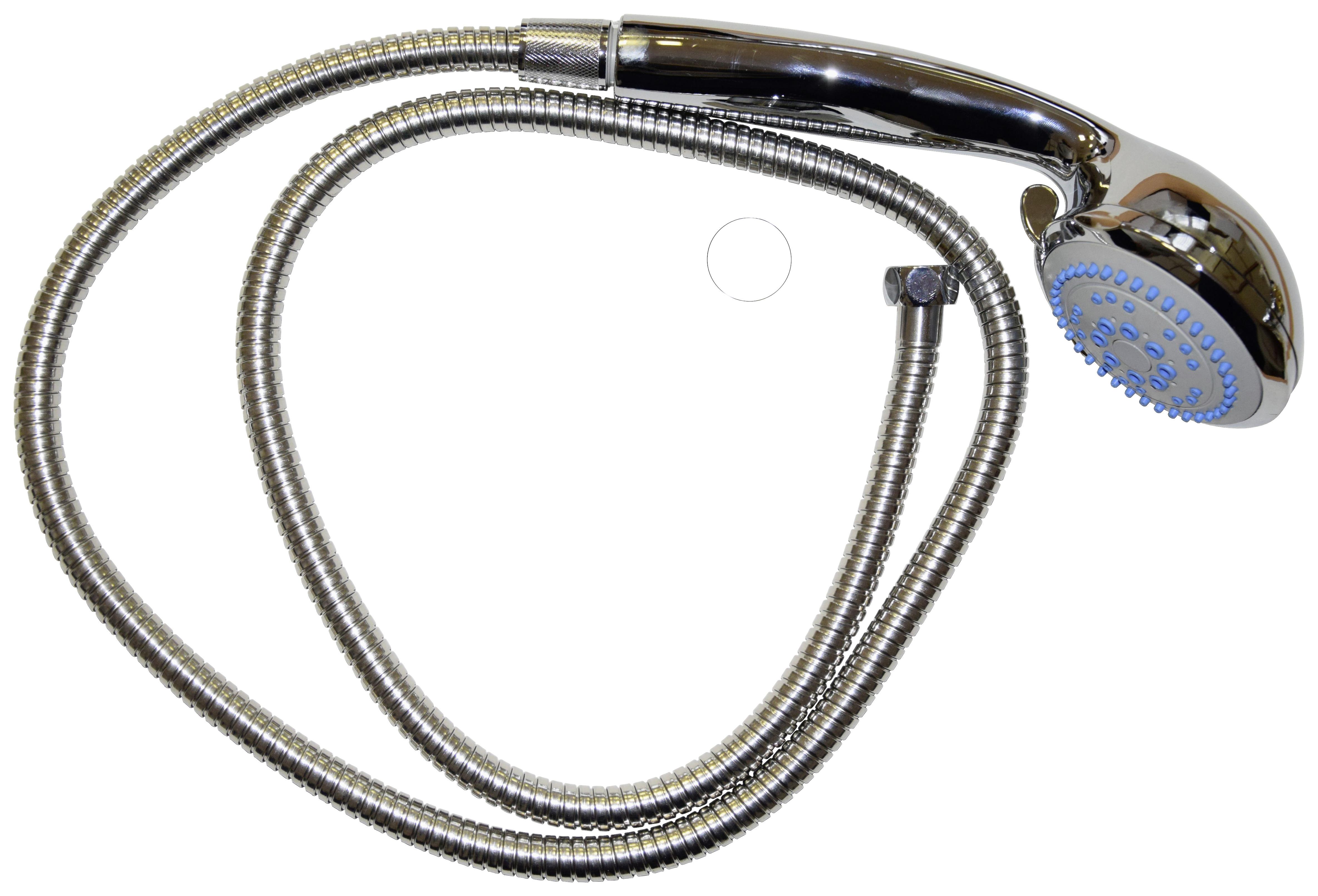 Formschöne Handbrause in stilvollem Chrom