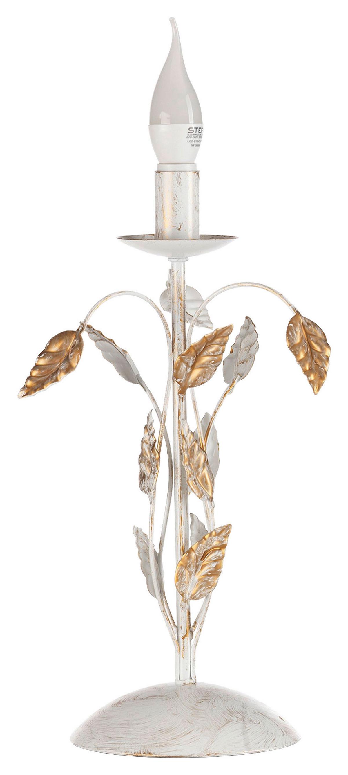 Tischleuchte Carolina Cappuccino Perlmutt L: 20 Cm - Perlmutt/Cappuccino, KONVENTIONELL, Kunststoff/Metall (20/20/40cm)