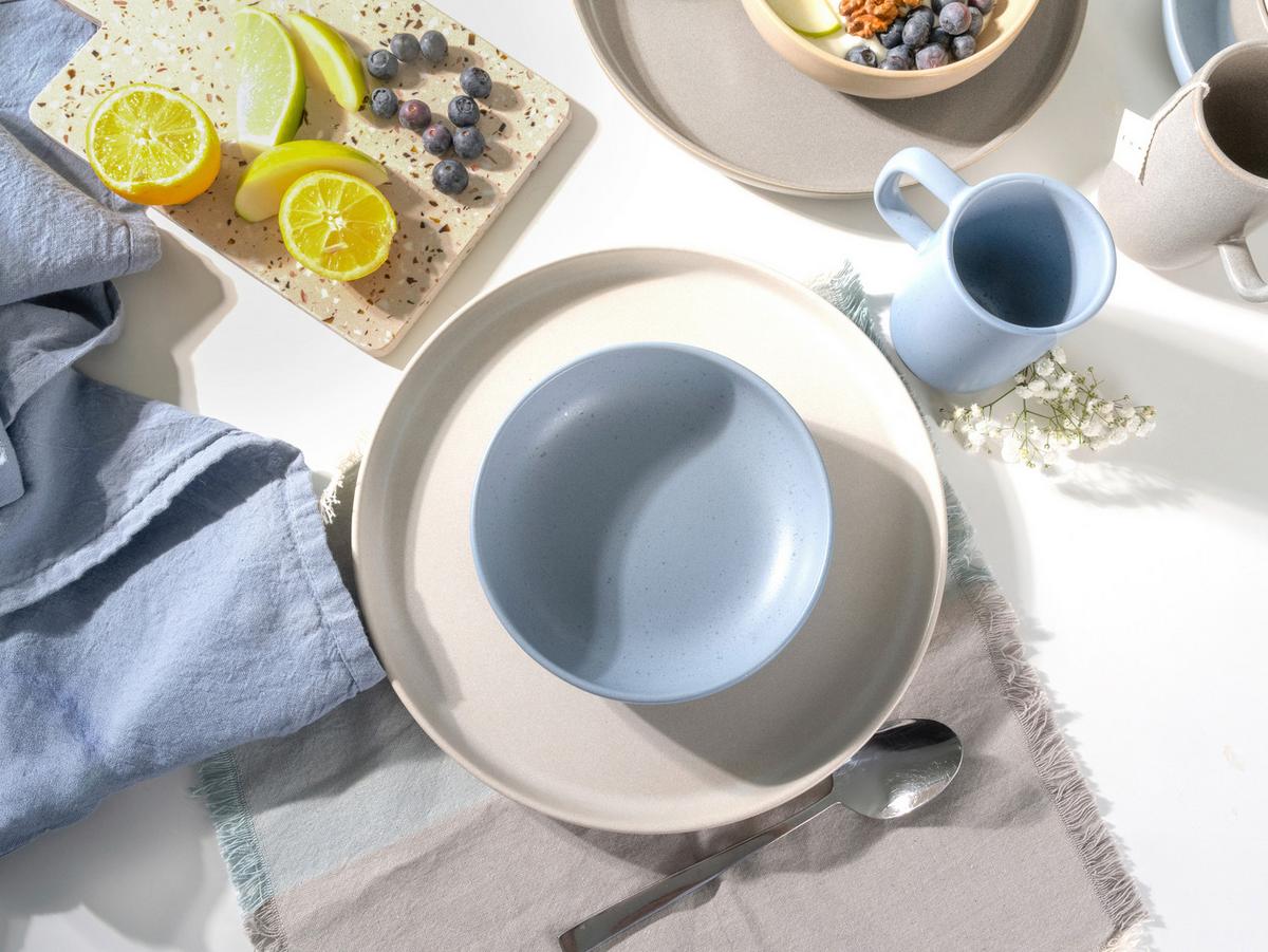 Kombiservice Uno Nordic, Creme, 16-Tlg. - Sandfarben/Creme, Basics, Keramik - Creatable