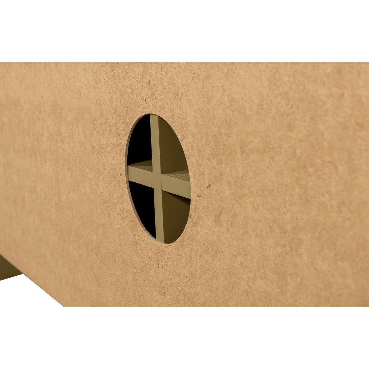 LOWBOARD Basu Grün B: 152cm - Grün, Design, Holz (152/53/46cm) - Livetastic