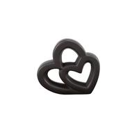 Dekor Szív Aaarin - fekete, Konventionell, kerámia (11/3/10cm) - Luca Bessoni