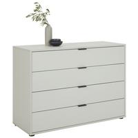 Komoda so 4 zásuvkami Bounty, sivá - sivá/antracitová, Modern (119/87/45cm) - Premium Living