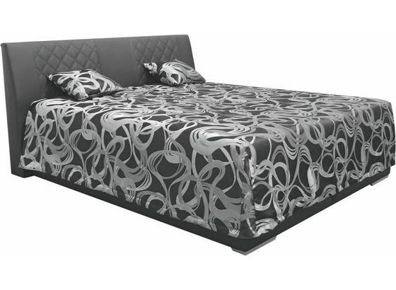 Čalúnená Posteľ Sima 2 180 - čierna, Moderný, textil (180/200cm) Čalúnená Posteľ Sima 2 180 - čierna, Moderný, textil (180/200cm)