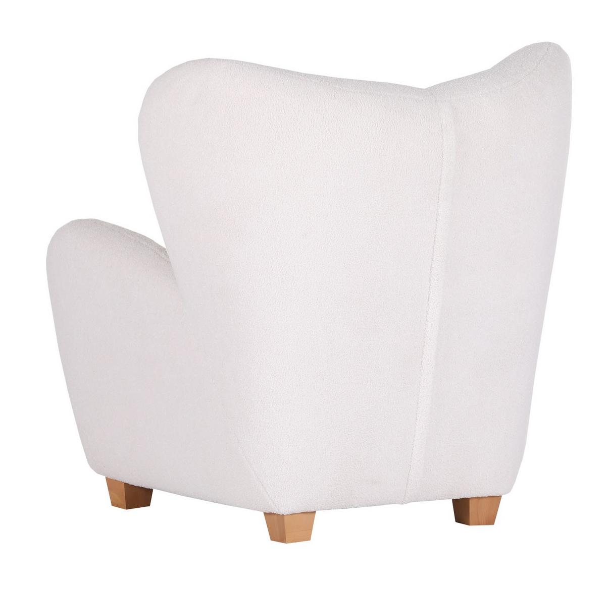 Sessel Fano - Eichefarben/Weiß, Design, Textil (90/93/92cm) - Livetastic