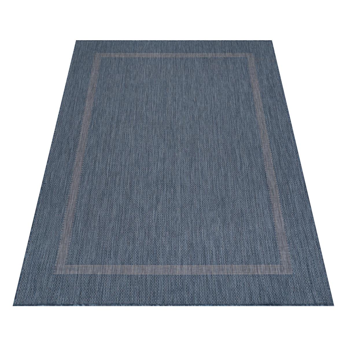 Flachwebteppich Relax - Blau, Basics, Textil (120/170cm) - Novel