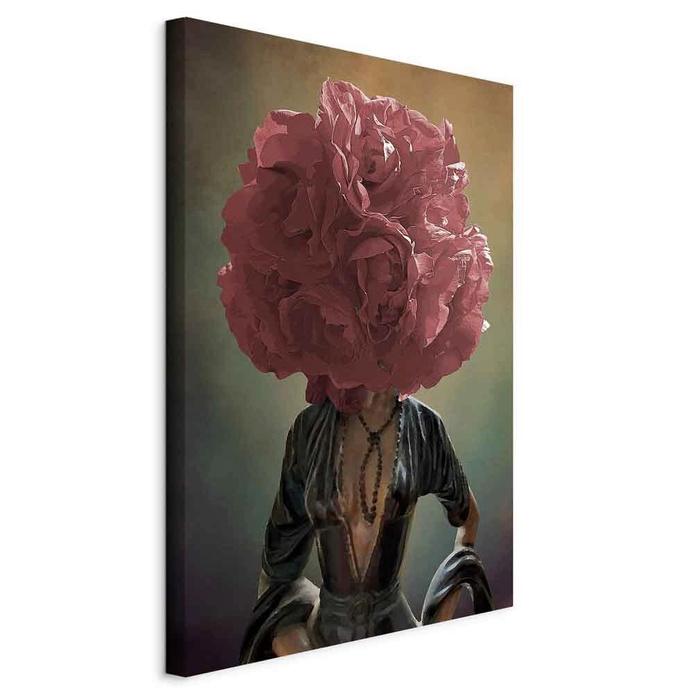 Leinwandbild Flowery Thoughts Multicolor B: 80 cm