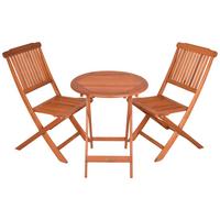 Balkonset Prag - Braun, Basics, Holz - Gardenson