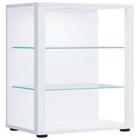 Vitrína GLASOL S - biela, Modern, kompozitné drevo/plast (52/60/35cm) - MID.YOU