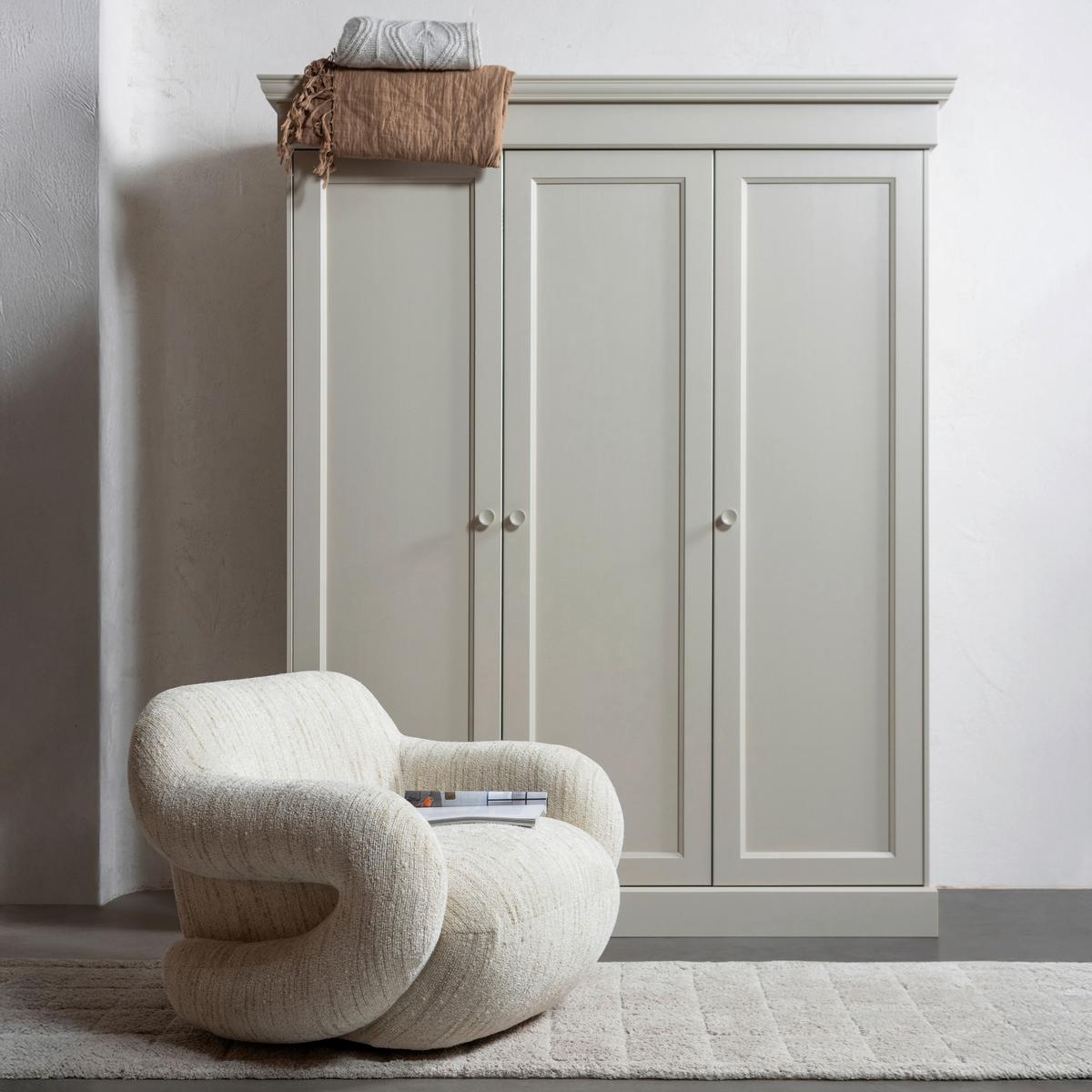 Sessel Folke Naturfarben B: 88cm - Schwarz/Naturfarben, Design, Textil (88/70/88cm) - Livetastic