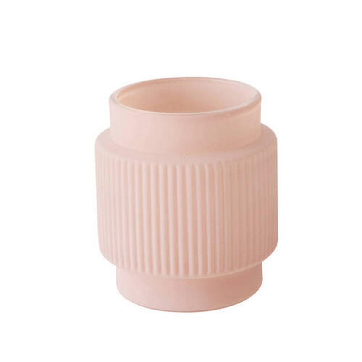 Windlicht Windlicht Gladys - Hellrosa/Beige, Basics, Glas (7,1/7,1/8cm)