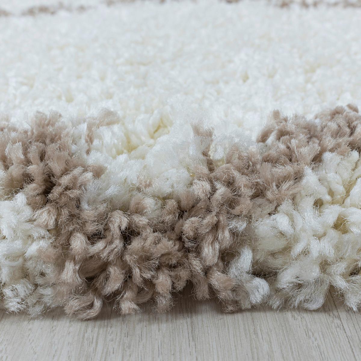 Hochflor Teppich Creme Alvor 80x150 cm - Creme, Basics, Textil (80/150cm)
