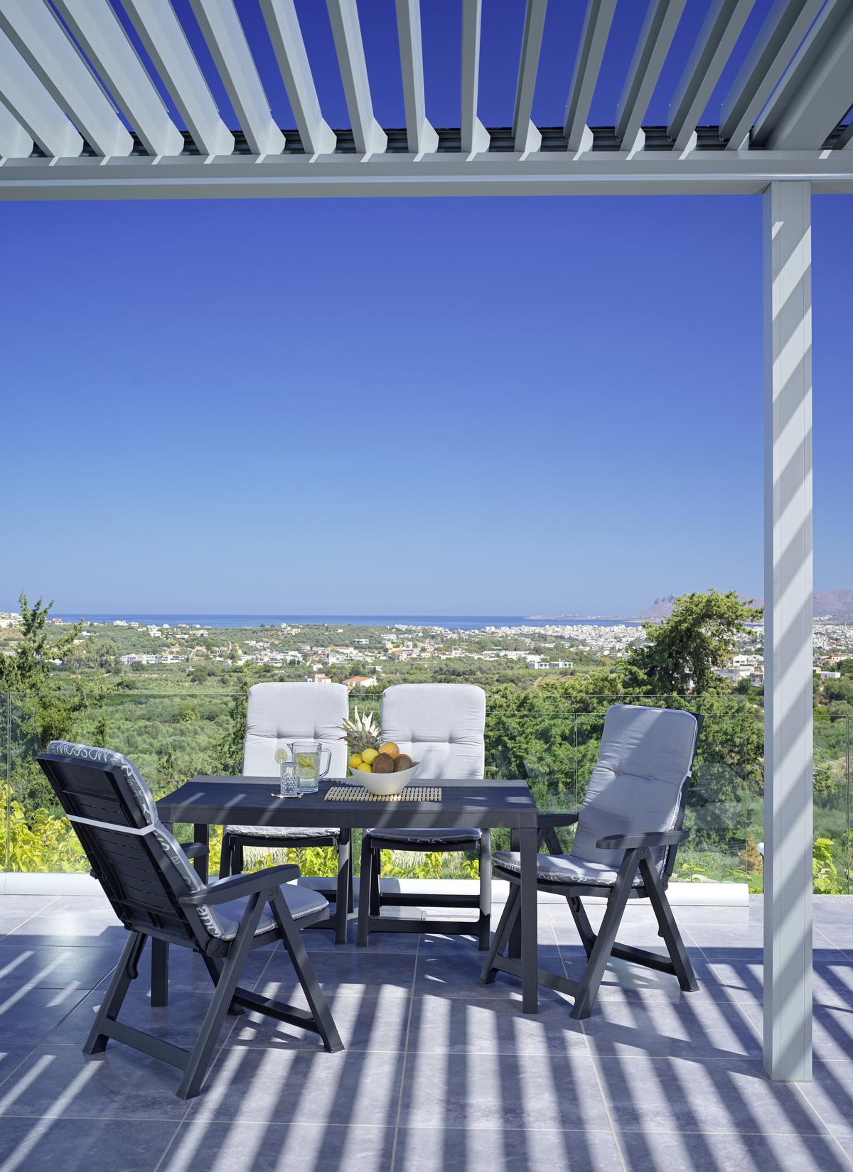 Hochlehner Wendeauflage Bali 114x47 cm Grau - Grau, Basics, Textil (114/47/5cm) - Beo