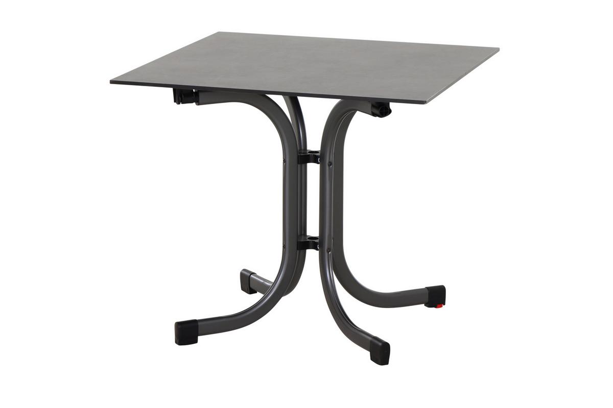 Gartengarnitur T20198 - Anthrazit/Gelb, Basics, Holzwerkstoff/Kunststoff (57/80/56cm) - Siena Garden