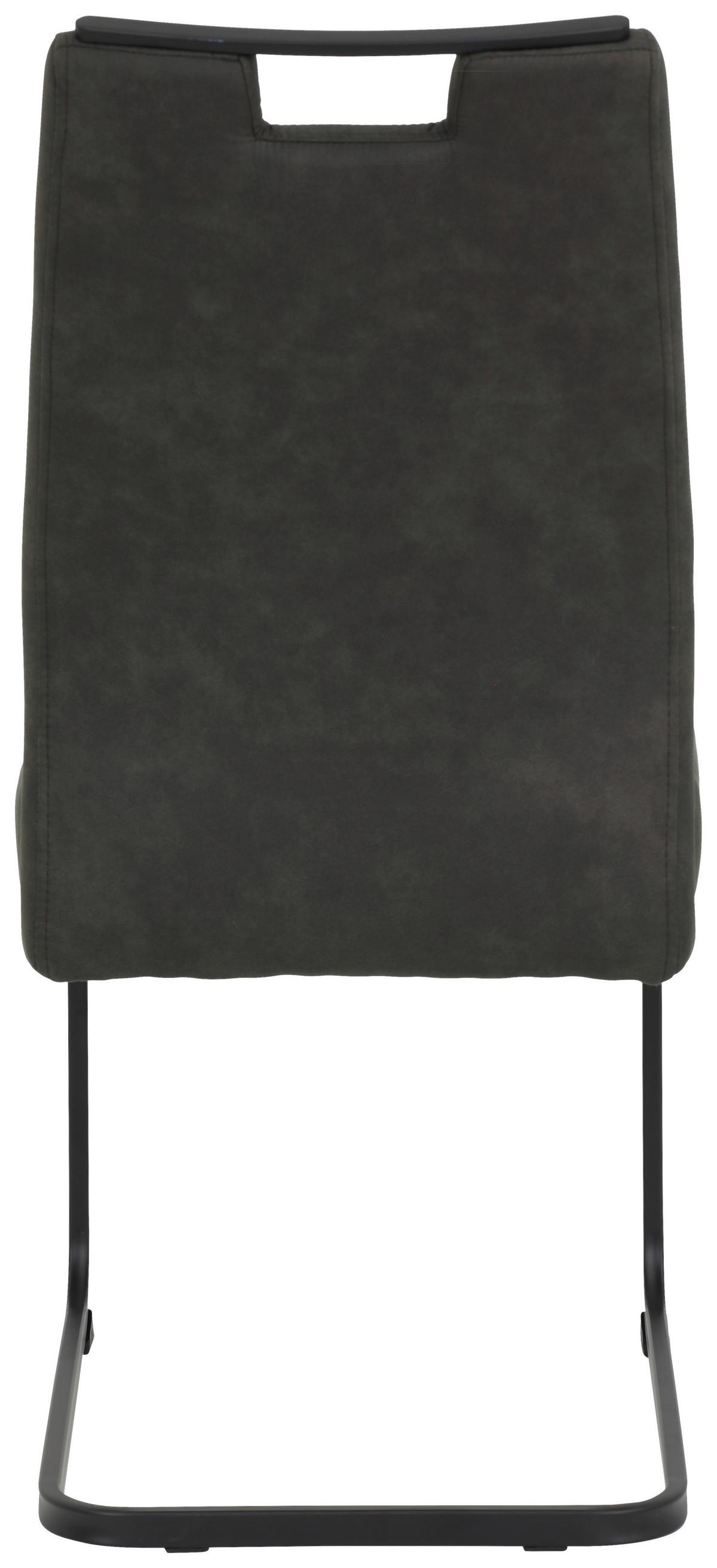 Schwingstuhl-set Kerstin S - Anthrazit/Schwarz, MODERN, Textil/Metall (49/100/61cm) - MID.YOU