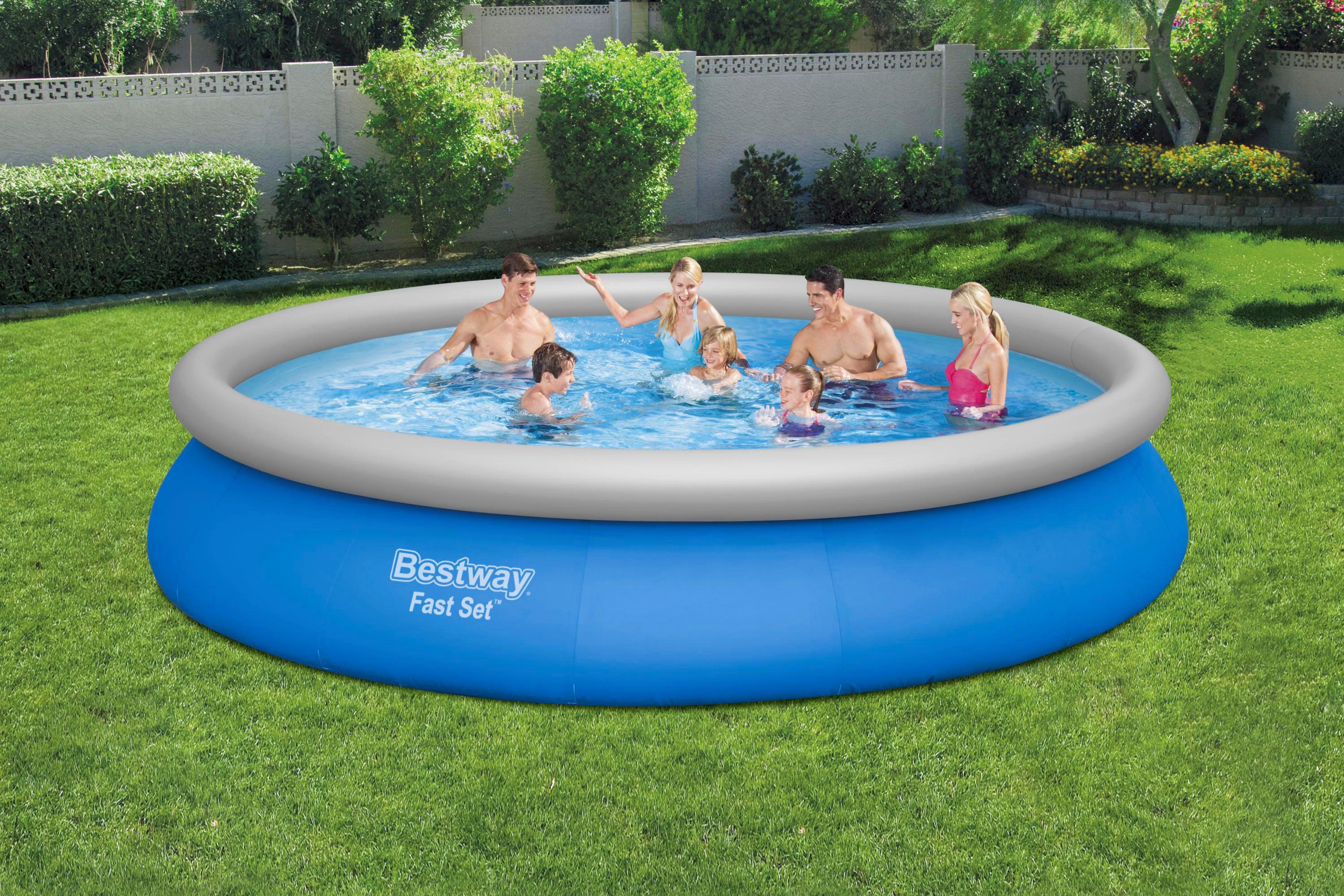 Selbstaufstellender Pool für den Garten