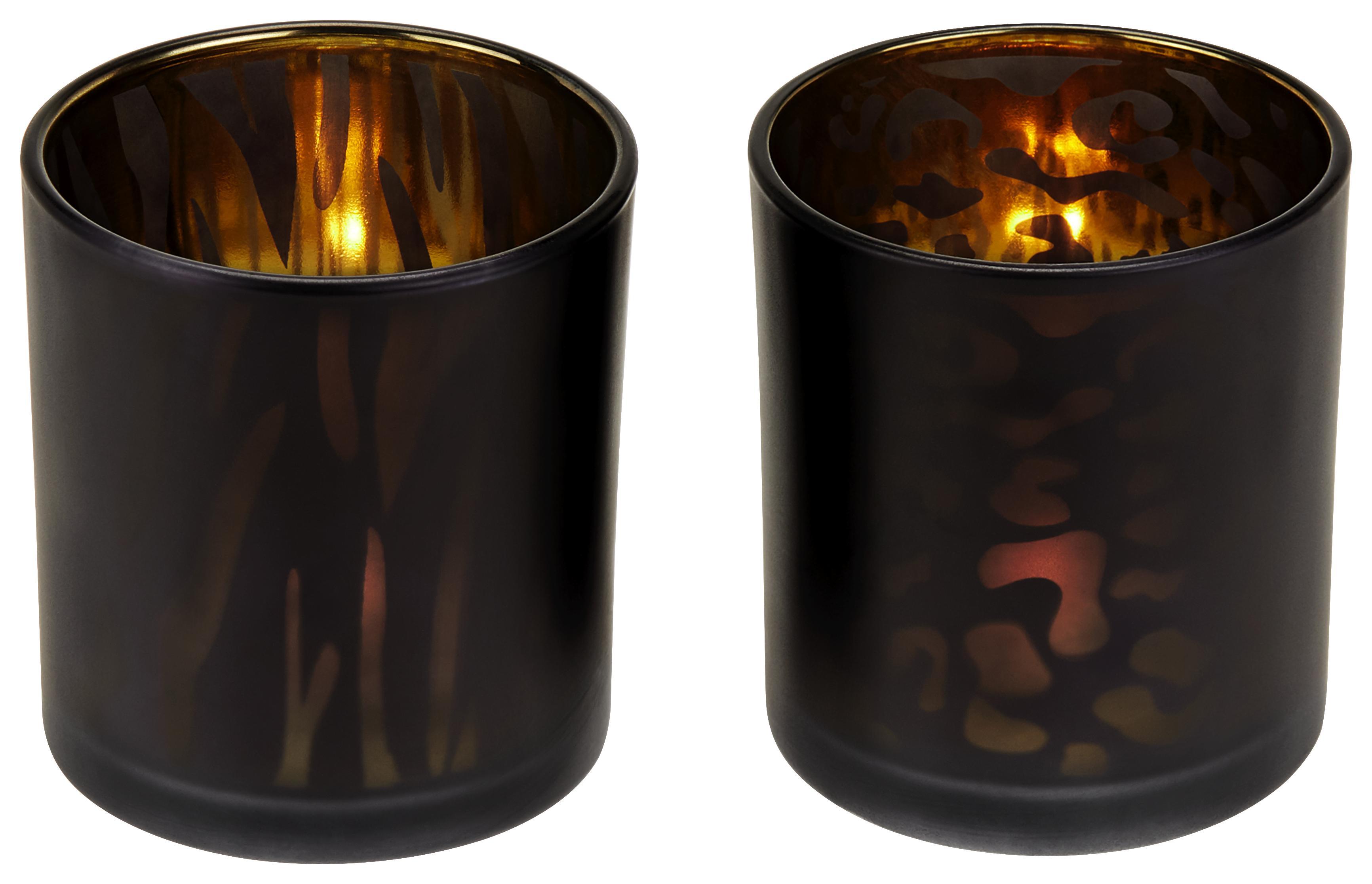 Teamécses Tartó Üveg Bikira - Thema Afrika - Fekete, modern, Üveg (7/8cm)