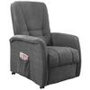 Fernsehsessel Harry Dunkelgrau B: 77 Cm - Dunkelgrün/Dunkelgrau, Design, Textil (77/107/88cm) - Livetastic