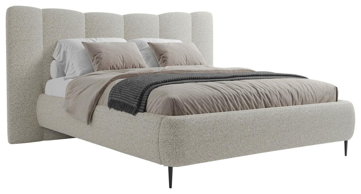 Polsterbett Nook 140x200 cm Hellgrau - Hellgrau, MODERN, Holz/Holzwerkstoff (140/200cm) - MID.YOU