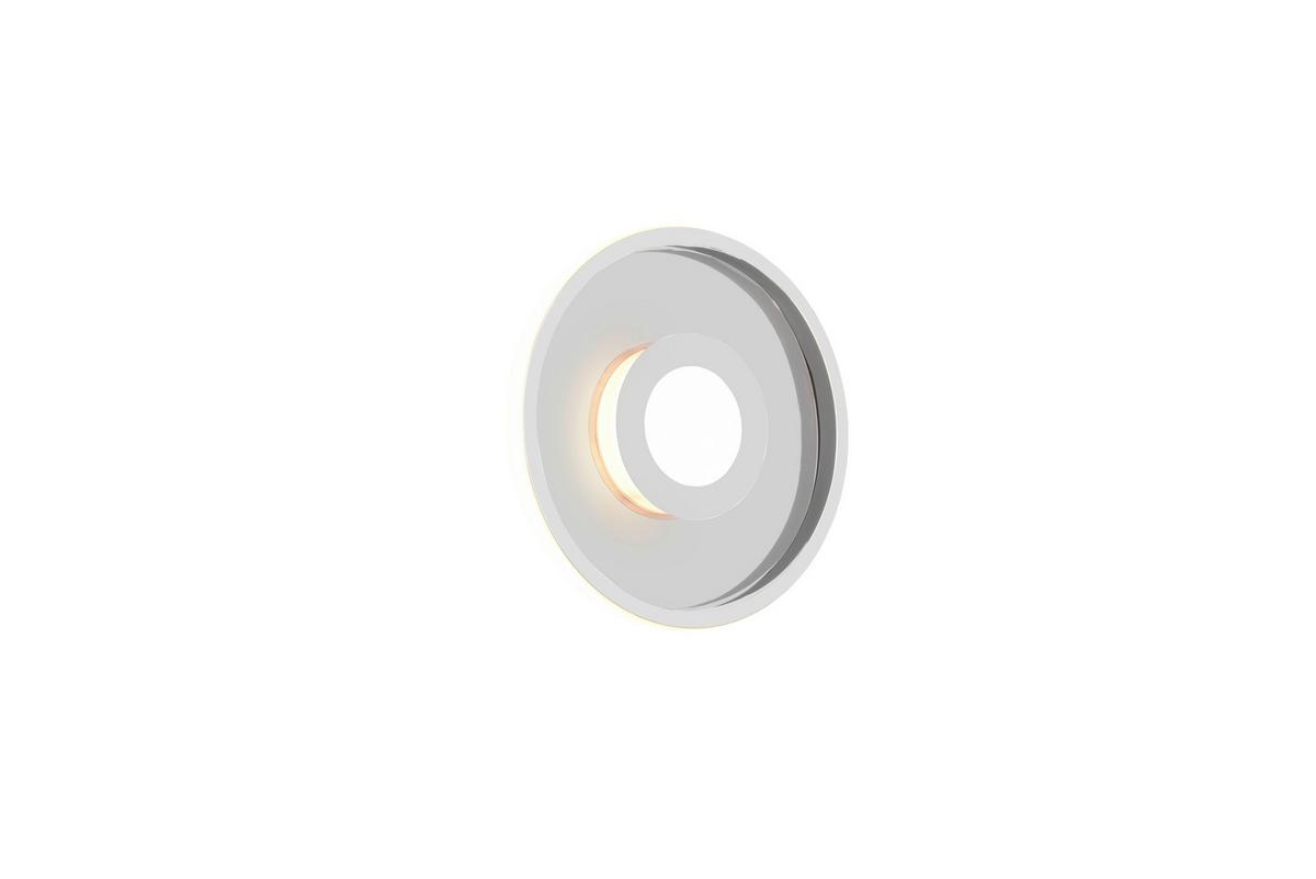 LED-Deckenleuchte Ip44 Ø 30 cm 1-Flammig, 3-Fach Schaltbar - Chromfarben, Design, Kunststoff/Metall (30/6,8cm) - Trio Leuchten