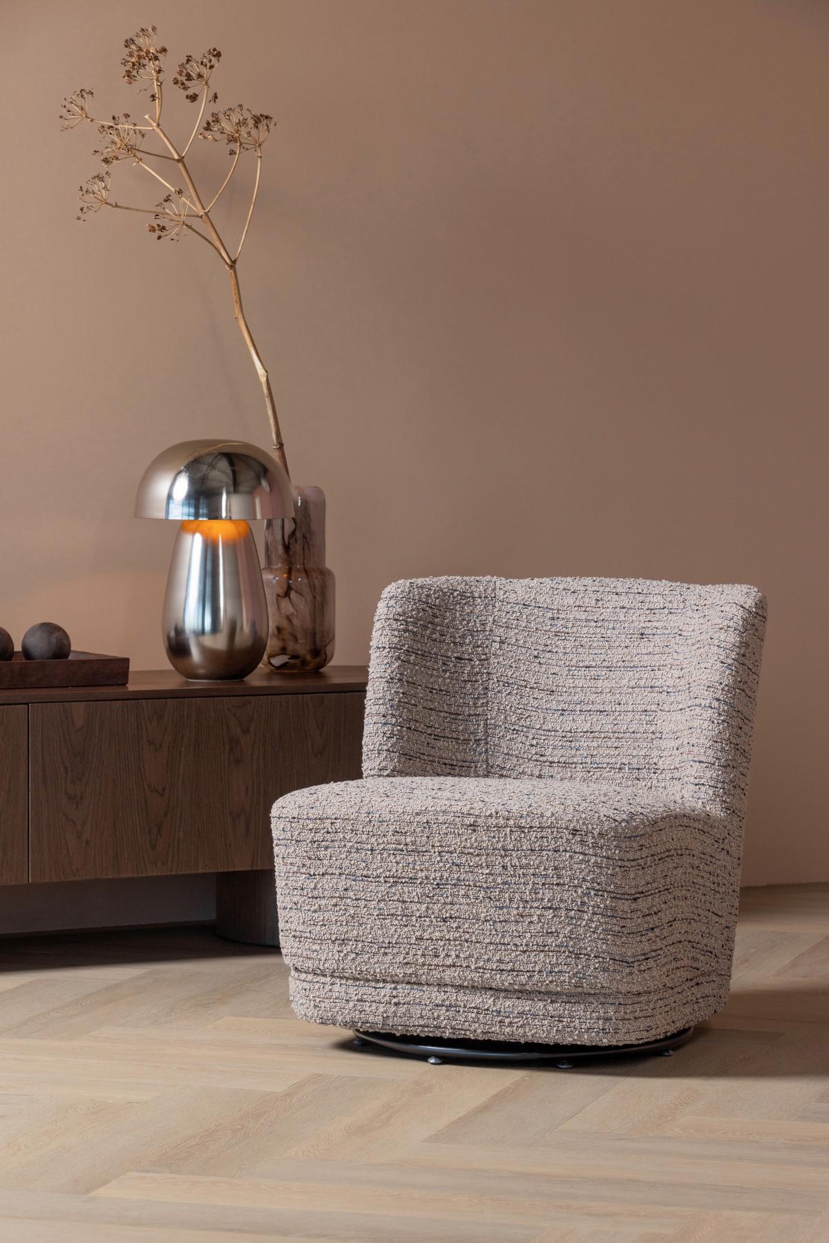 SESSEL Atty Beige B: 74cm - Beige/Schwarz, MODERN, Textil (74/75/65cm) - Livetastic