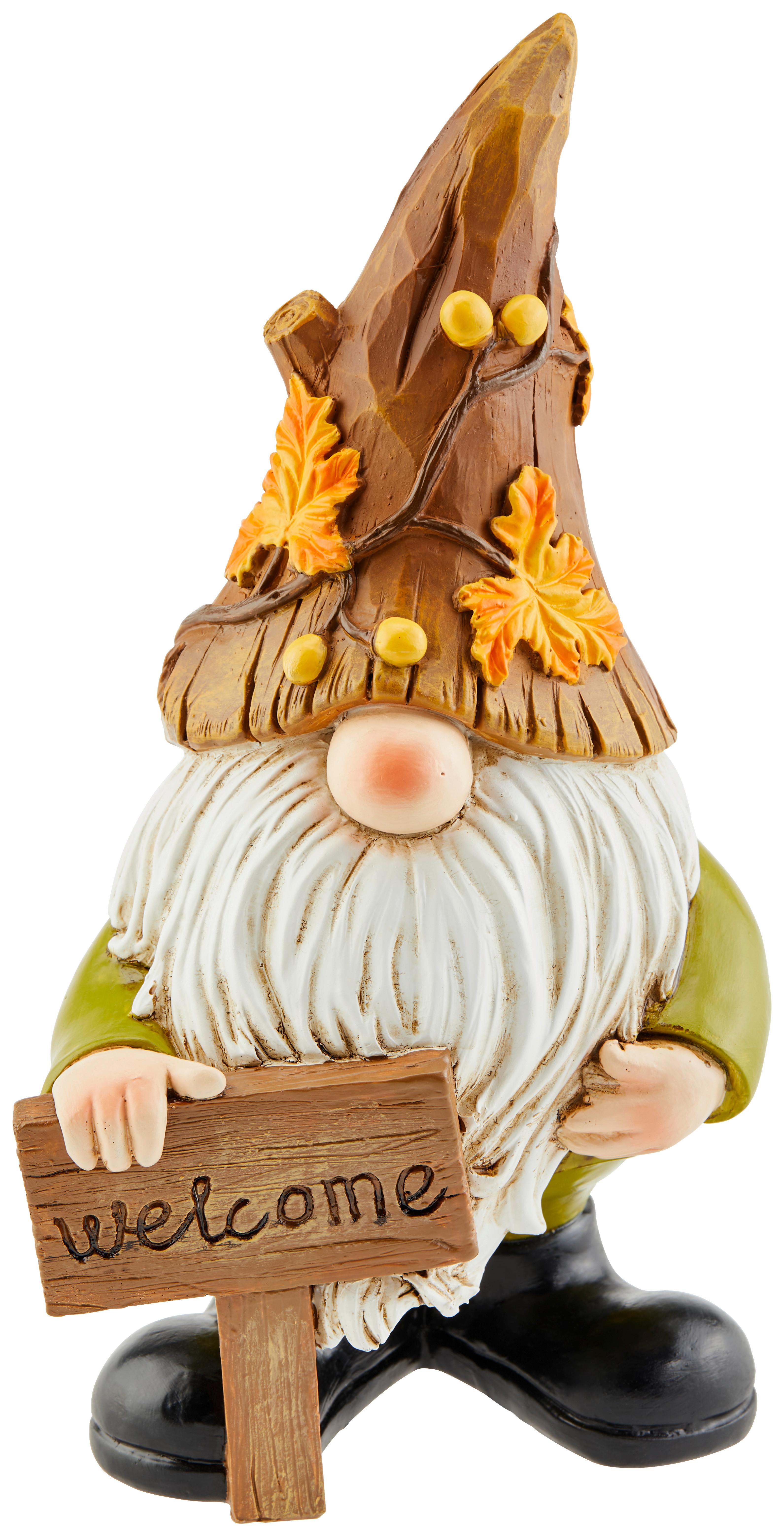 Dekofigur Zwerg H: 26,5 cm Polyresin für Indoor - Gelb/Schwarz, KONVENTIONELL, Kunststoff (13,5/11,5/26,5cm) - Luca Bessoni