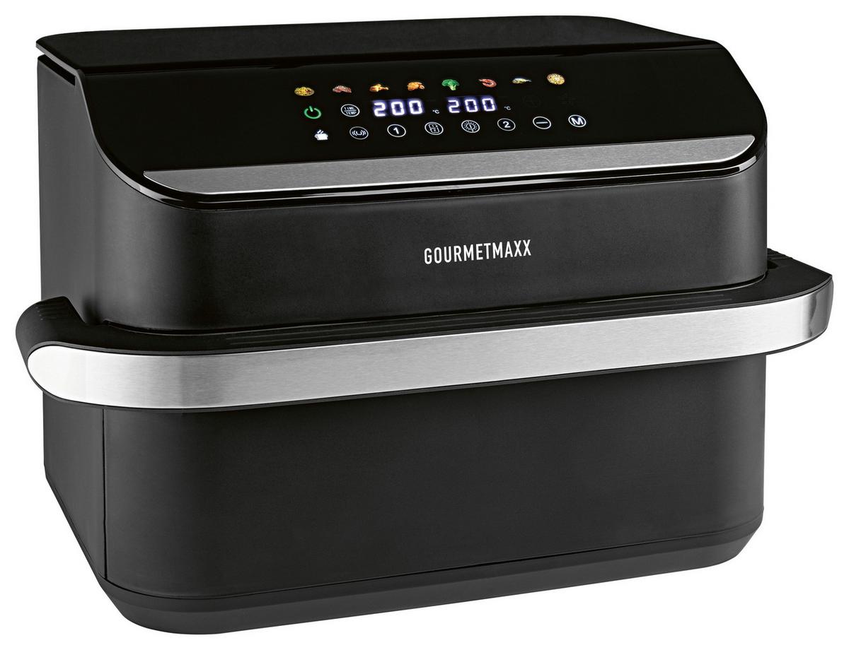 Heißluftfritteuse 2400W, 10 L 19171 - Silberfarben/Schwarz, Basics, Kunststoff/Metall (37/47/30cm)