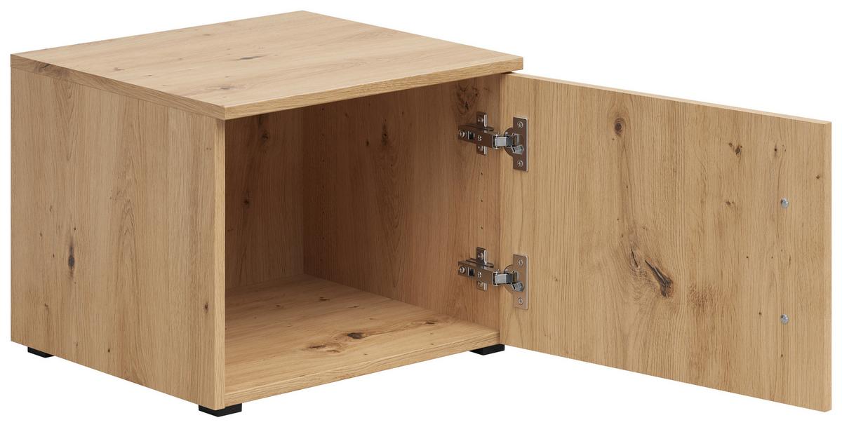 Nástavec na skříň MULTISTAURAUM - černá/dub artisan, Moderní, kompozitní dřevo/plast (45/35/40cm)