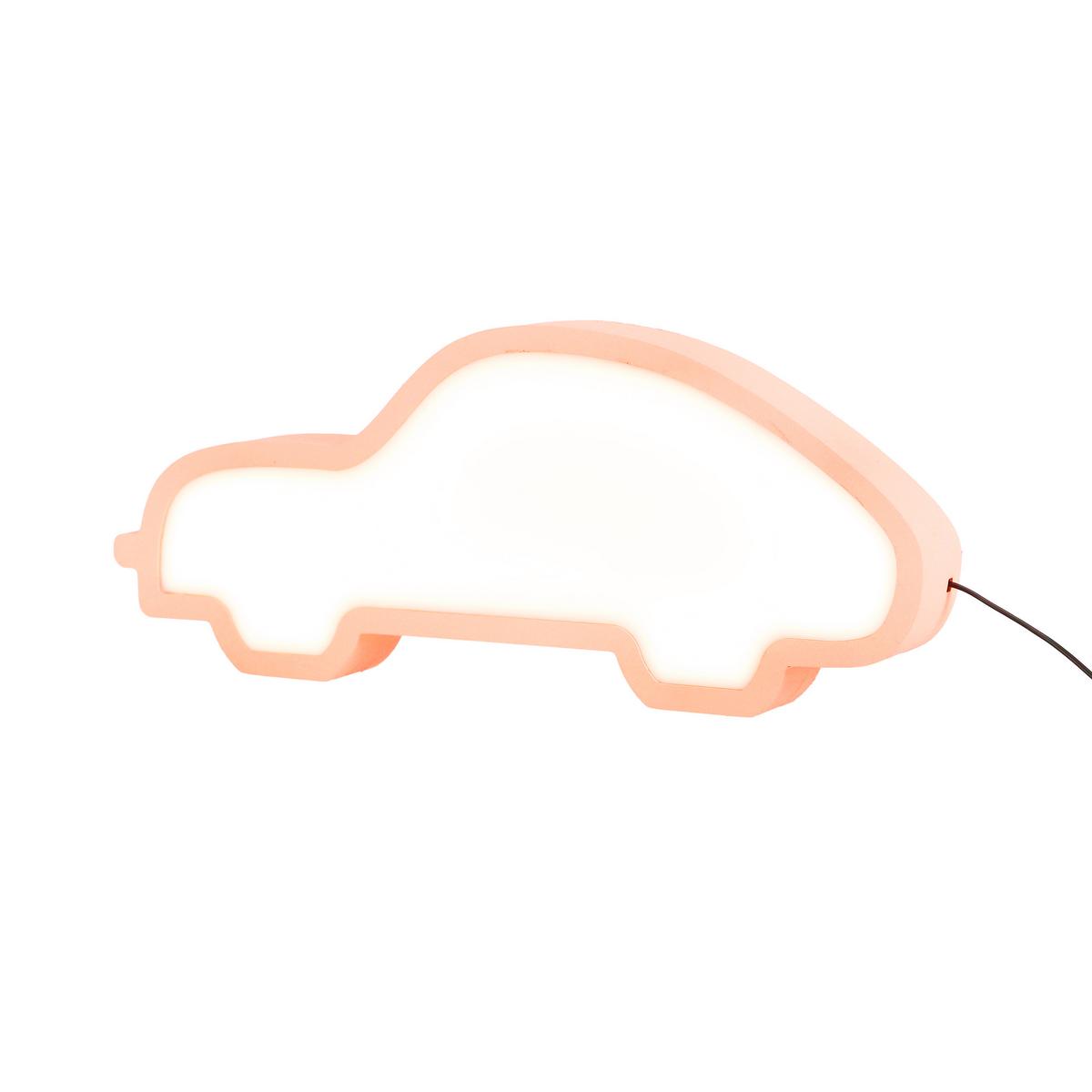 Kindertischleuchte 41-11688 Car - Pink, Basics, Holzwerkstoff/Kunststoff (35/3.5/14cm)