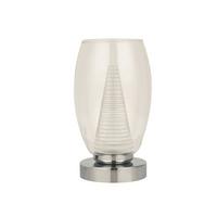 LED-Tischleuchte Eu97293-1cl Cyclone - Chromfarben, Design, Glas/Kunststoff (11.5/20.5cm)