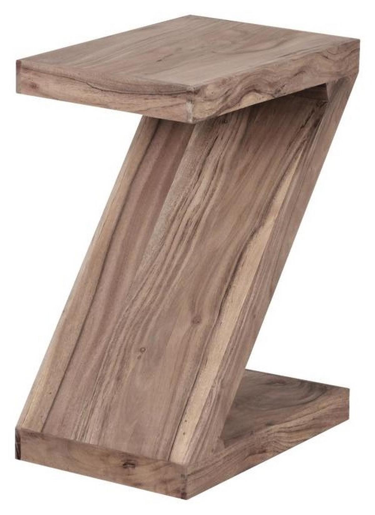 Príručný stolík Mumbai masív - farba akácie, Design, drevo (44/30/59cm) - MID.YOU