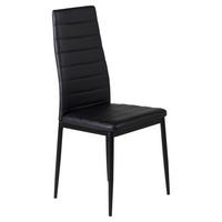 Stuhl-set Slim - Schwarz, Design, Textil/Metall (42/98/48cm) - Livetastic