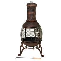 Terassenofen 39x89 cm - Rostfarben, LIFESTYLE, Metall (39/89cm)