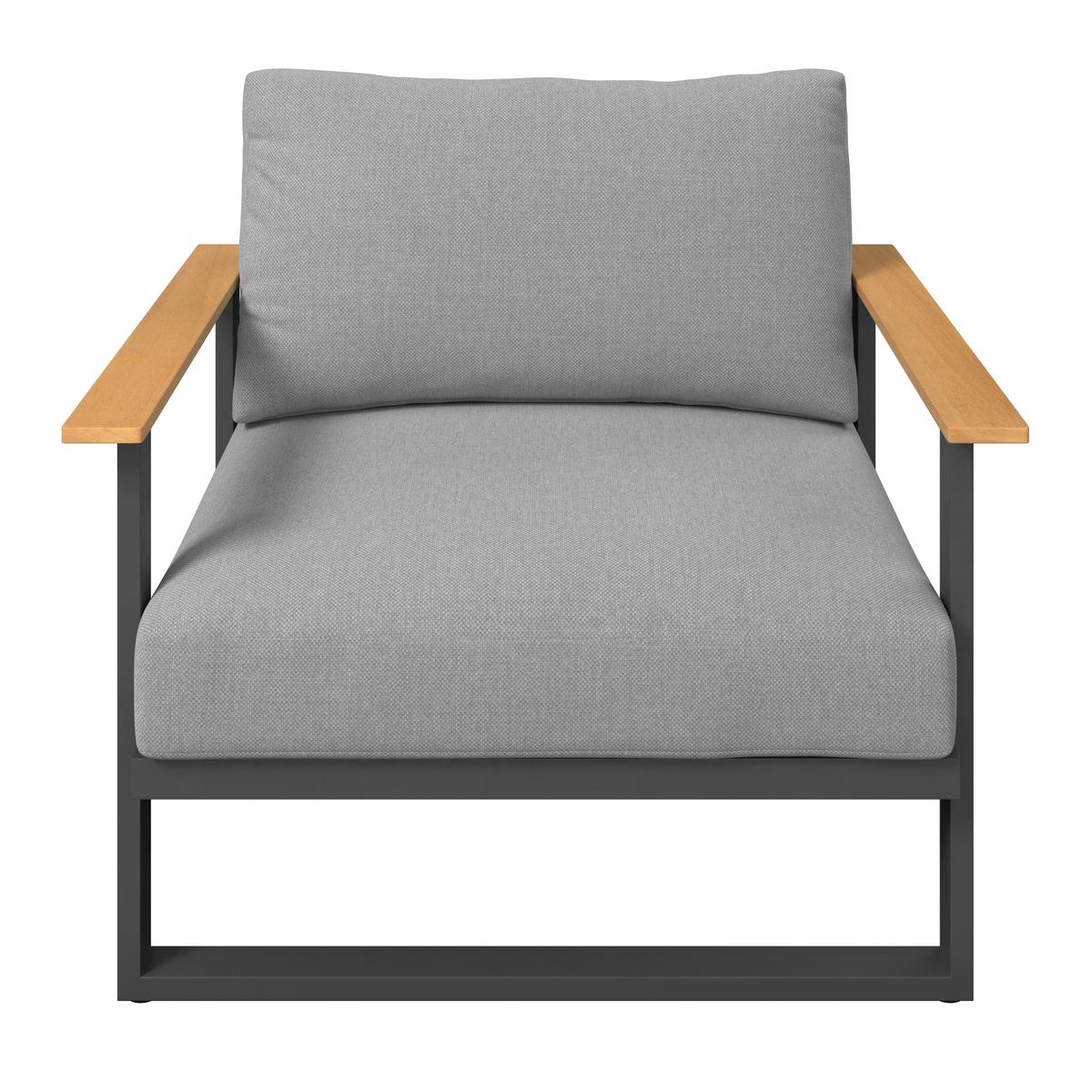 Loungegarnitur Arizona - Grau, MODERN, Holz/Textil (219/219cm) - Beldano