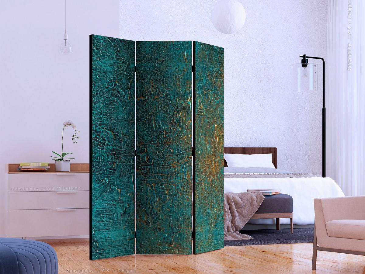 Paravent Pastellgrün B: 135 cm - Pastellgrün, Basics, Holz/Textil (135/172/3cm) - artgeist