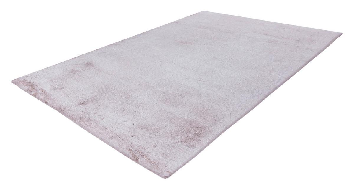 Hochflorteppich 160x230 Cm Saika 100 - Rosa/Weiß, KONVENTIONELL, Textil (160/230cm)