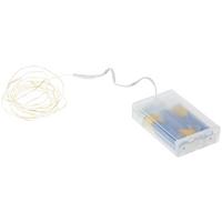 LICHTERKETTE 40 warmweiße LED - Silberfarben, Basics, Metall (195cm)