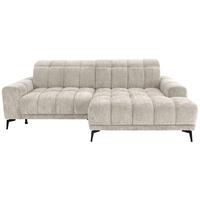 Rohová sedačka LAYA, pravá, krémová žinylka KANSAS - krémová/hořčicově žlutá, Moderní, textil (250/155cm) - Premium Living