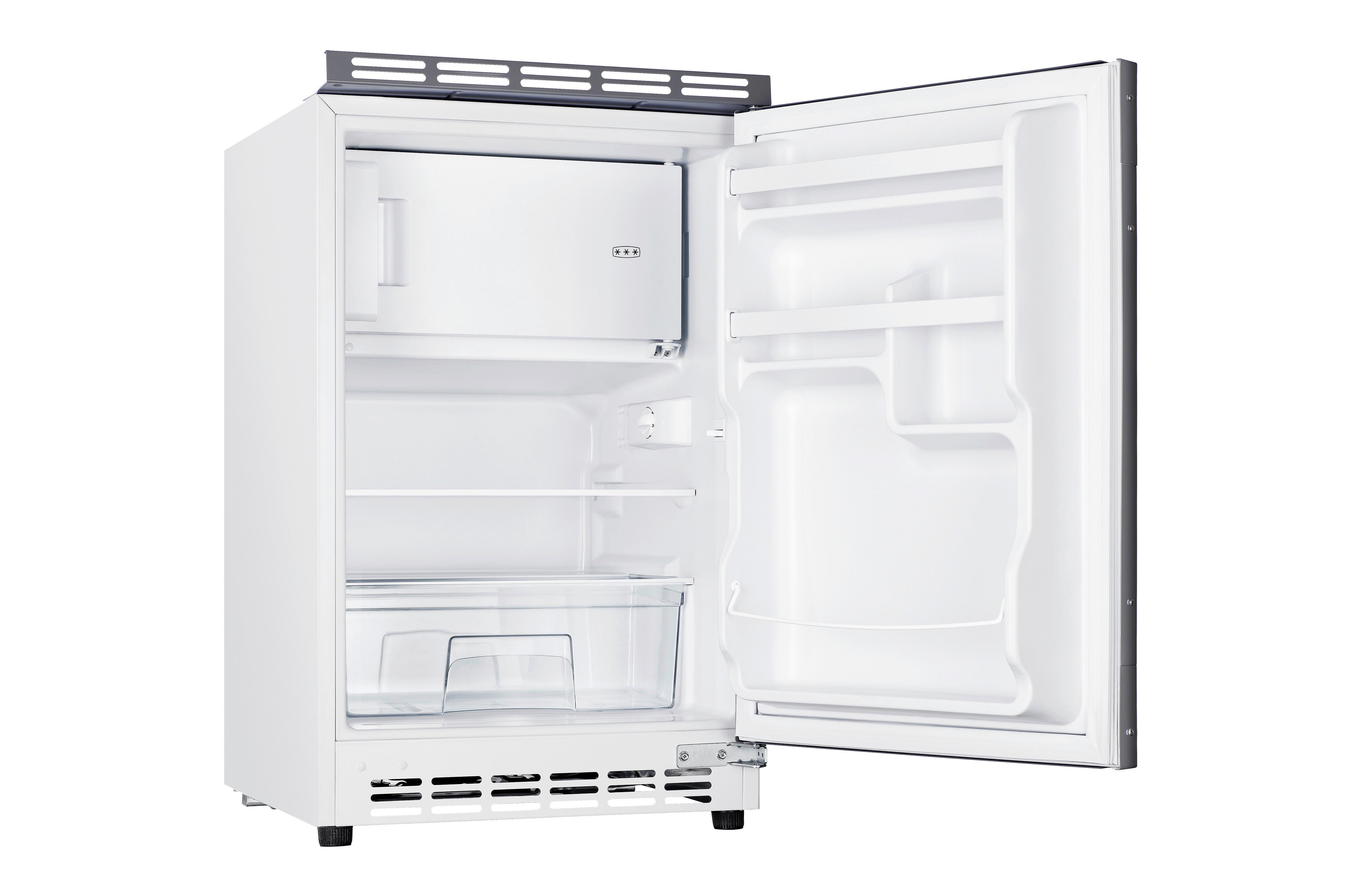 Minikuchyňa WITO vrátane spotrebičov a drezu - biela/farba ušľachtilej ocele, Modern, kompozitné drevo/plast (150,5cm)