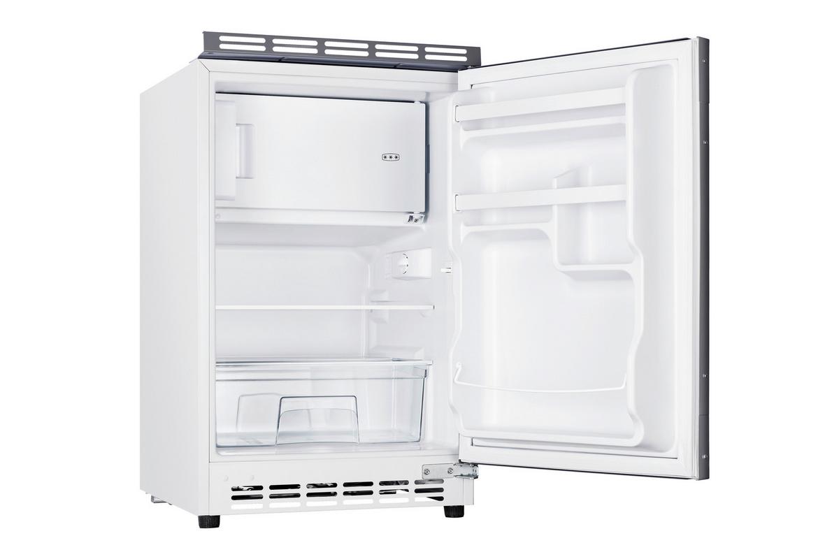 Minikuchyňa WITO vrátane spotrebičov a drezu - biela/farba ušľachtilej ocele, Modern, kompozitné drevo/plast (150,5cm)