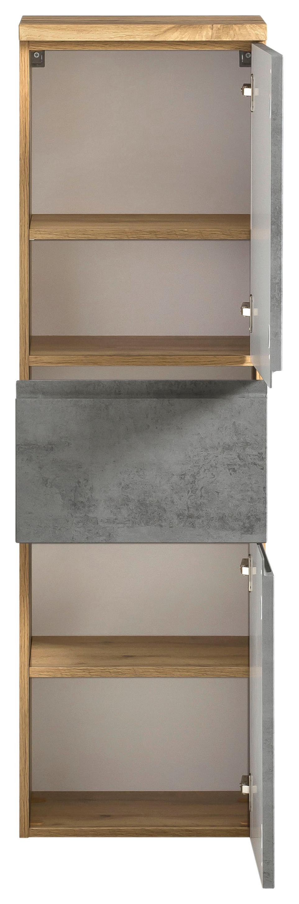 Midischrank mit Drehtüren, Schublade und Einlegeböden
