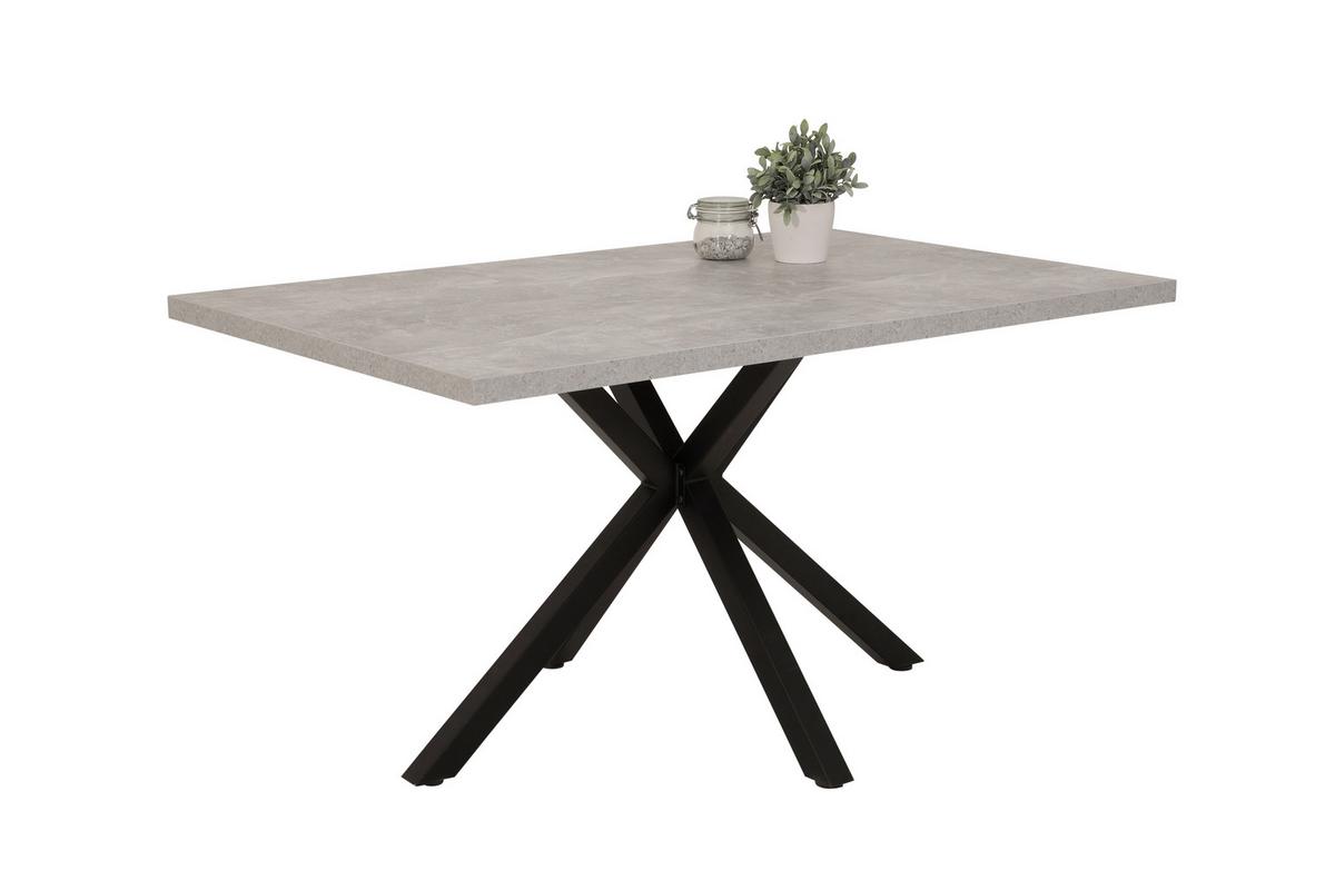 Tischgruppe Cleo II G - Grau, MODERN, Holzwerkstoff/Textil (140/76/90cm) - MID.YOU