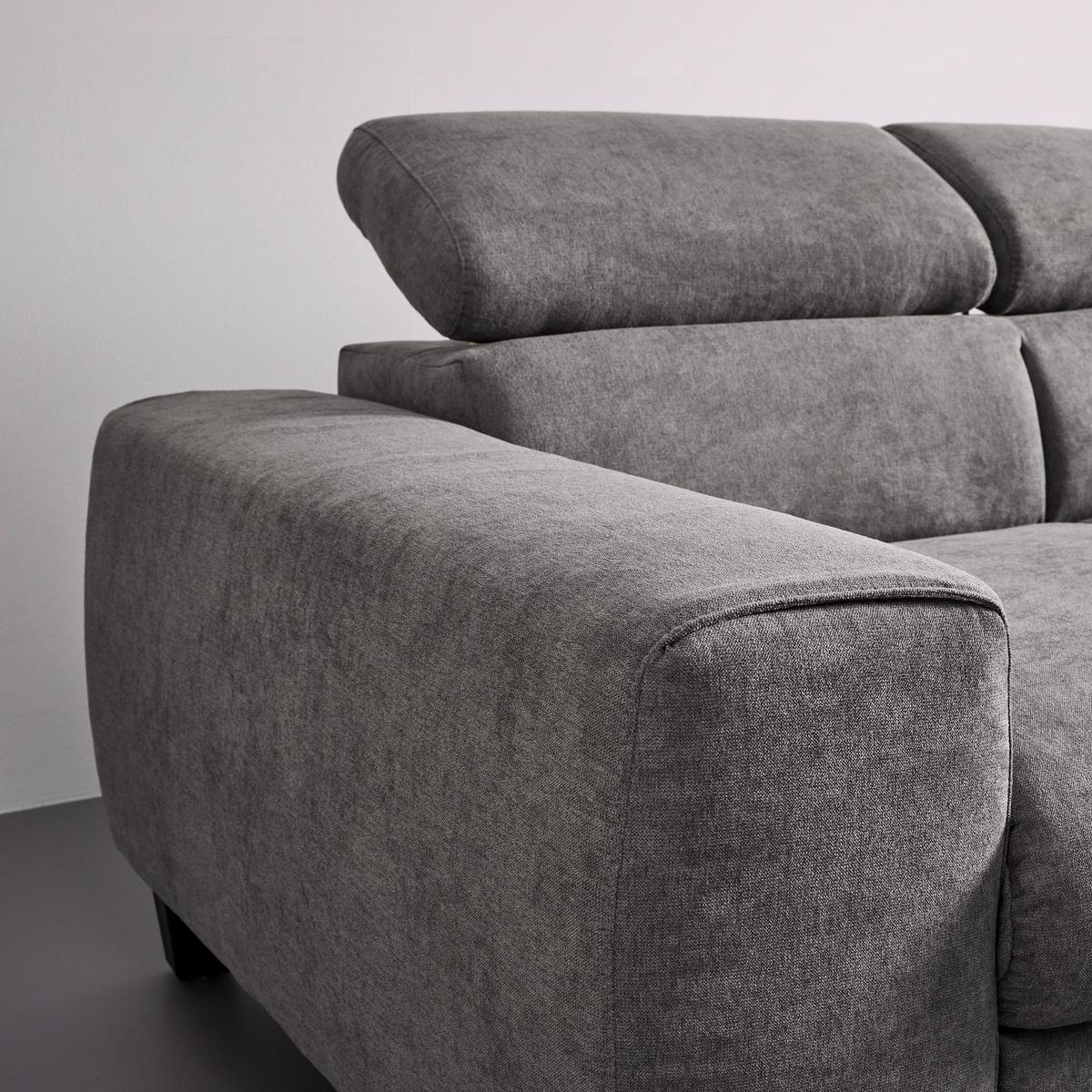 Sedací souprava Malibu šedá - tmavě šedá, Moderní, dřevo/textil (249/88/207cm) - Bessagi Home