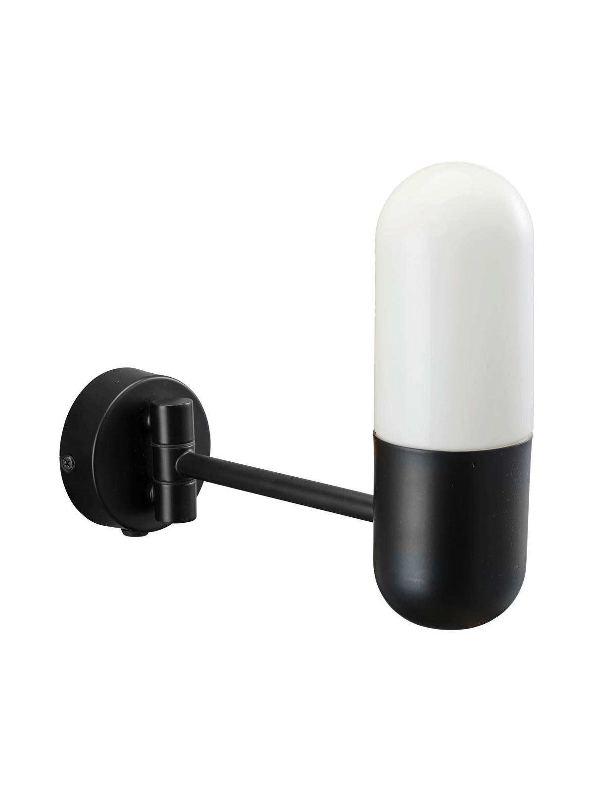 Wandleuchte 3501423  Zeta - Schwarz, KONVENTIONELL, Metall (8,5/21cm)