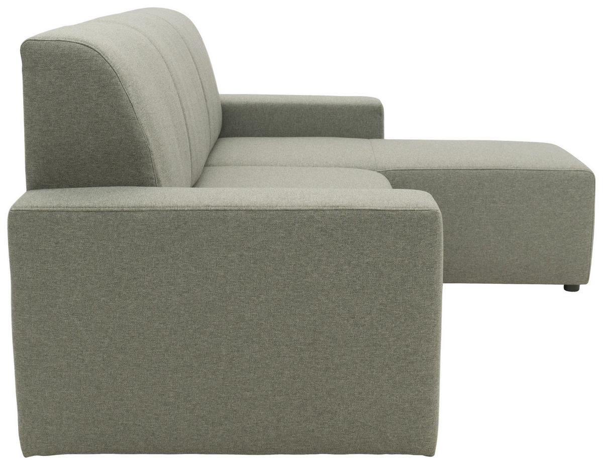 Ecksofa Looks Graubraun B: 222 cm - Graubraun/Schwarz, Design, Textil (222/150/88cm) - LOOKS by W.Joop