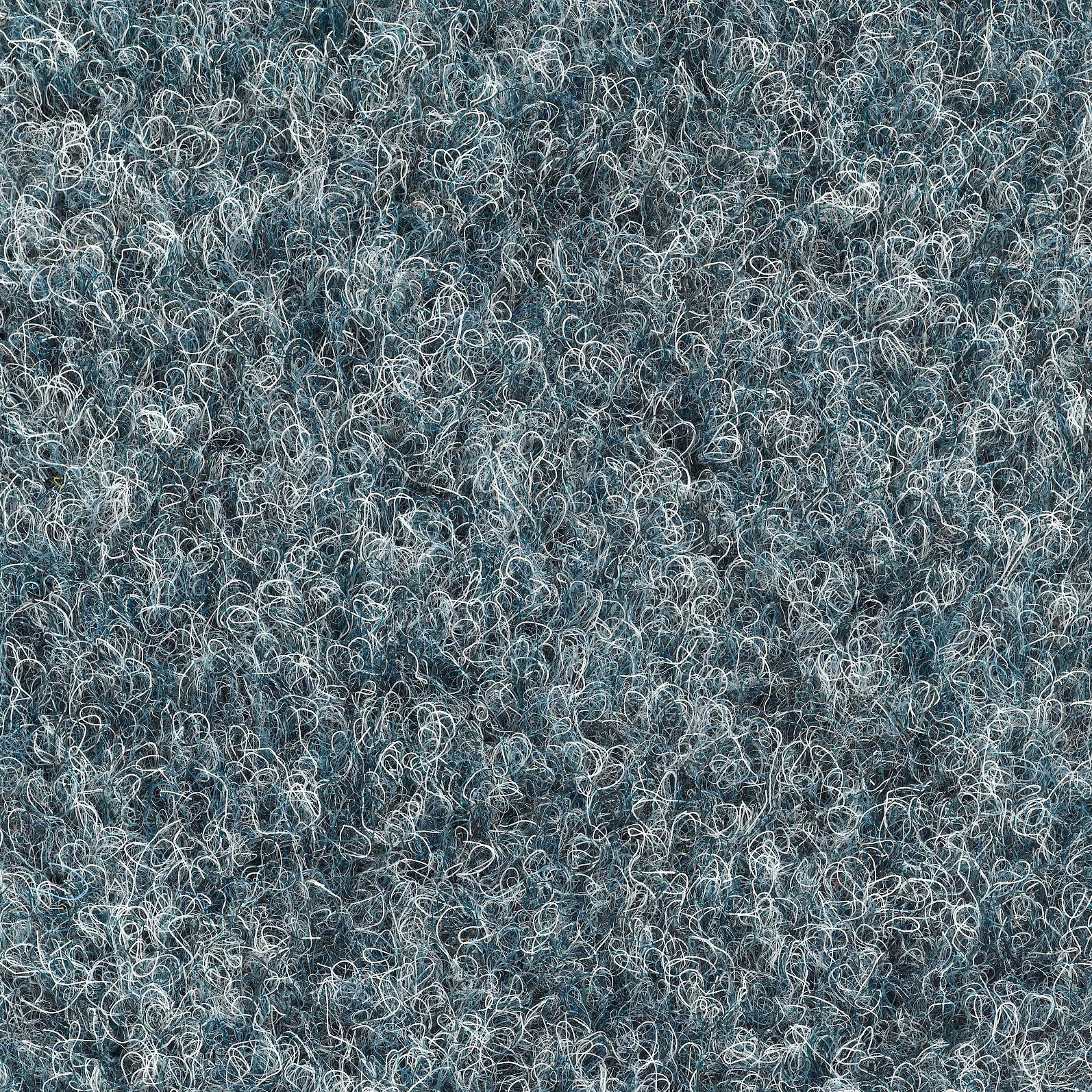 Teppichfliese Graublau Solid Vel 50x50 Cm Florhöhe 4 Mm